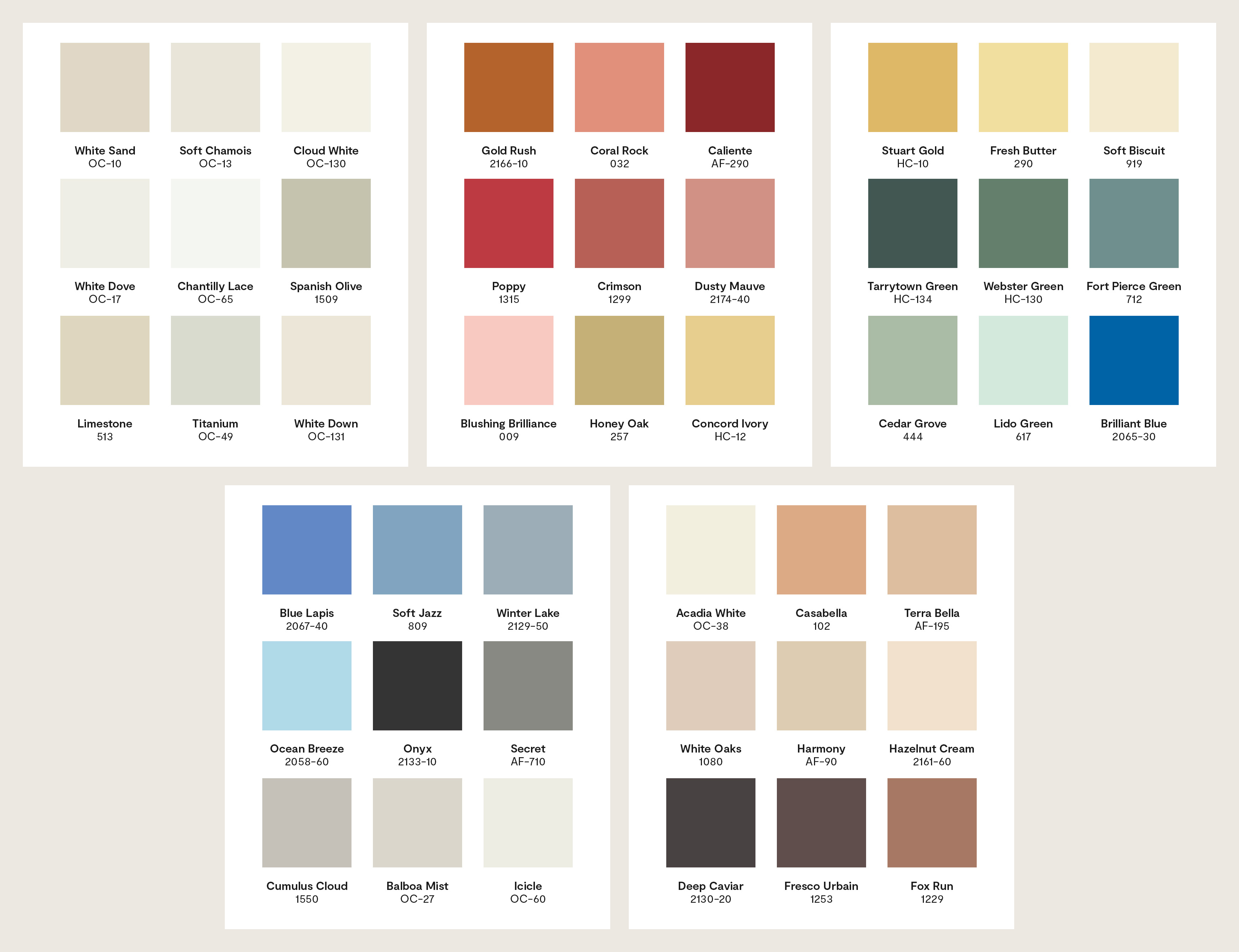 Colori d&rsquo;Italia — la palette completa